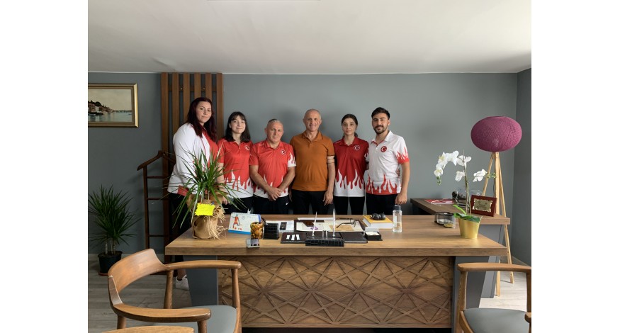 AMATÖR SPOR KULÜPLERİ FEDERASYONU BAŞKANINI ZİYARET ETTİK